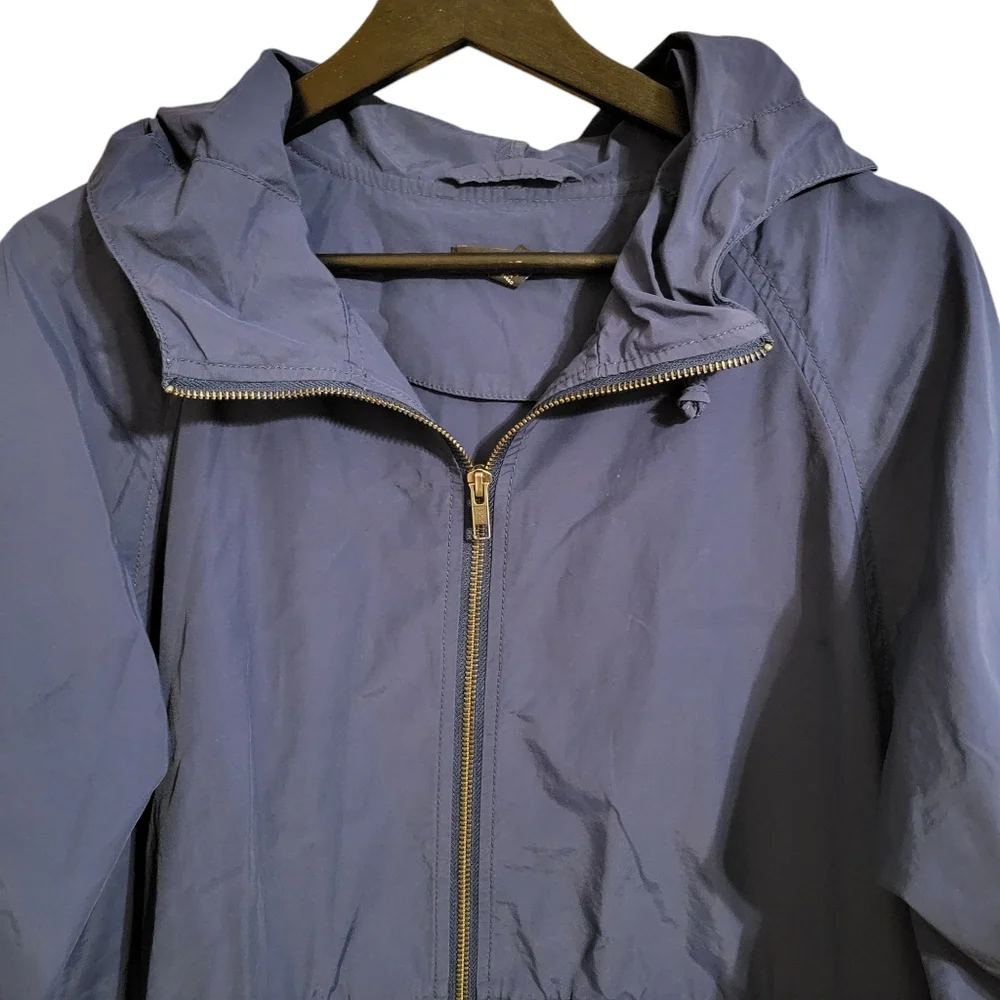 Eileen Fisher Weather Resistant Lightweight Blue Jacket